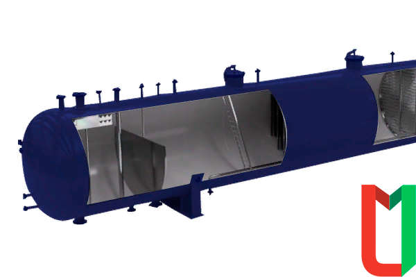 Трехфазный сепаратор ТФС-Л 12 м3 для обезвоживания и дегазации нефти со сбросом пластовой воды